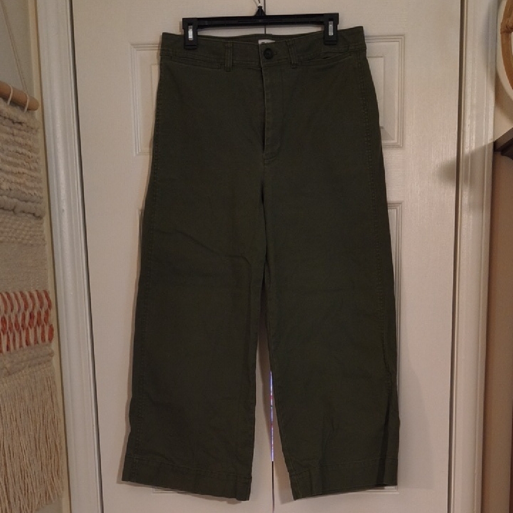 Madewell Green Chinos High-Waisted Pants